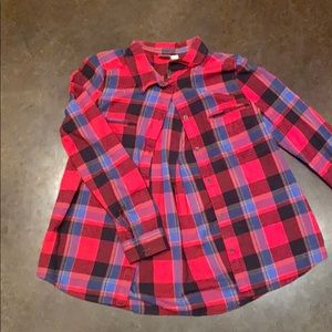 ROXY plaid long sleeve